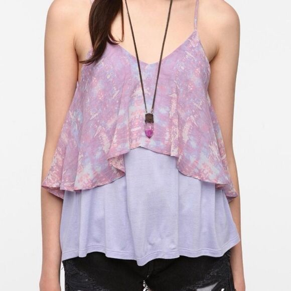 ✨Sparkle & Fade Layered Tank Sz Small Top in Sea Foam✨ - Picture 10 of 10